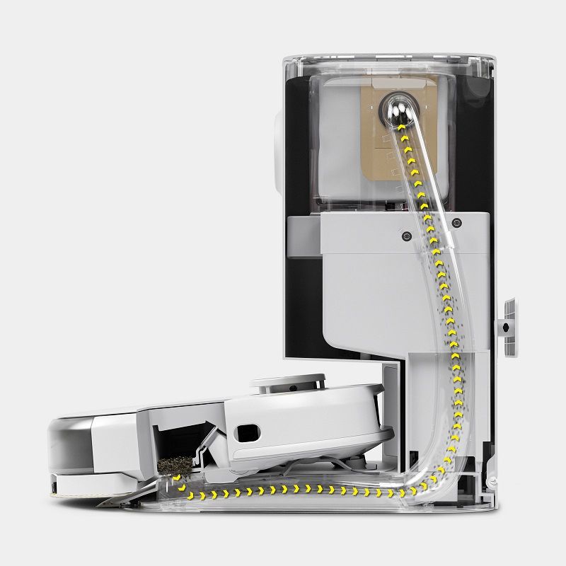 Интелигентната смукателна станция на Karcher за RCV 5